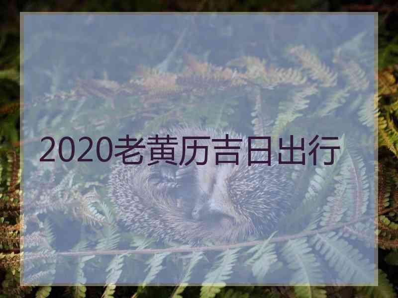 2020老黄历吉日出行