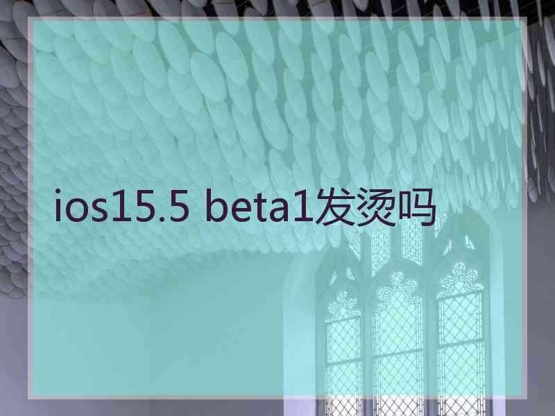 ios15.5 beta1发烫吗