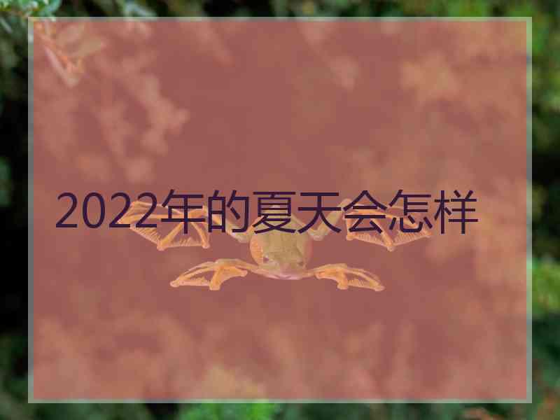 2022年的夏天会怎样