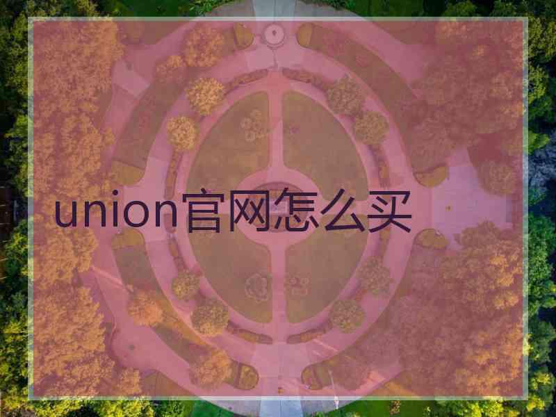 union官网怎么买