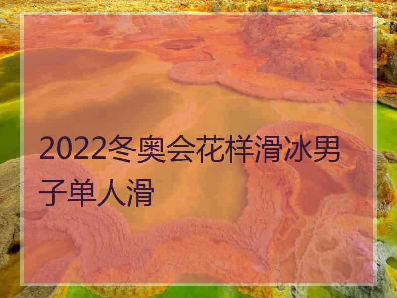 2022冬奥会花样滑冰男子单人滑