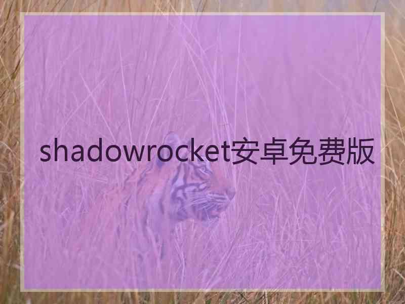 shadowrocket安卓免费版