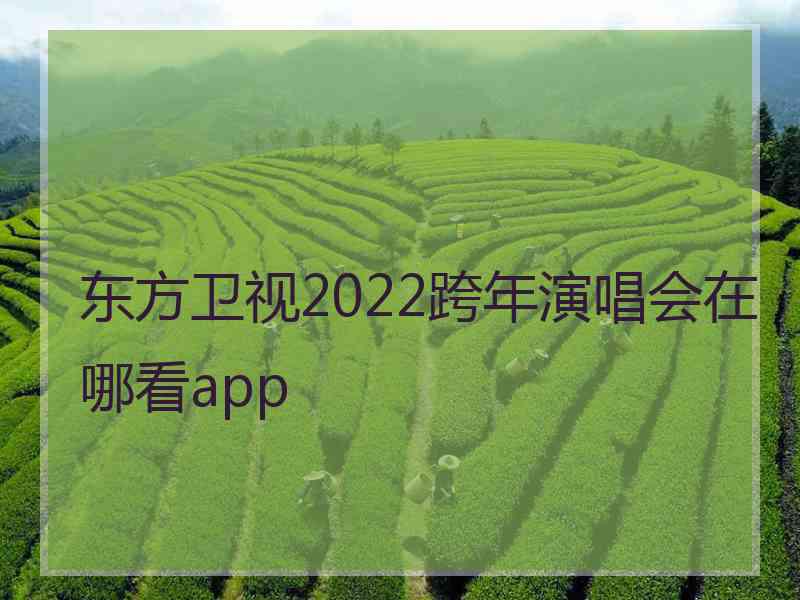 东方卫视2022跨年演唱会在哪看app