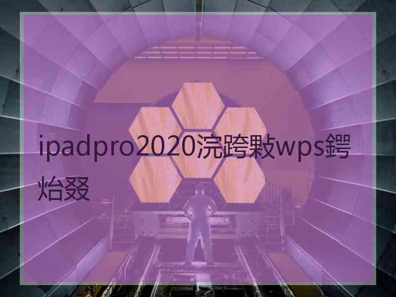 ipadpro2020浣跨敤wps鍔炲叕