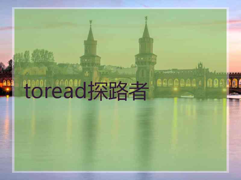 toread探路者