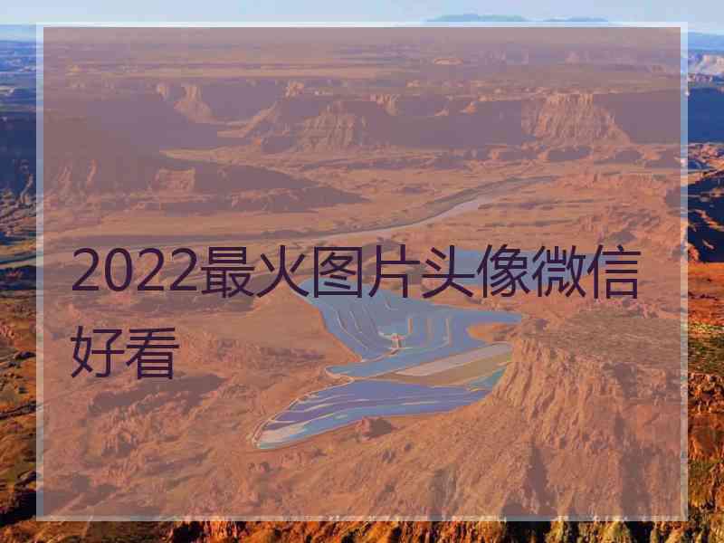 2022最火图片头像微信好看