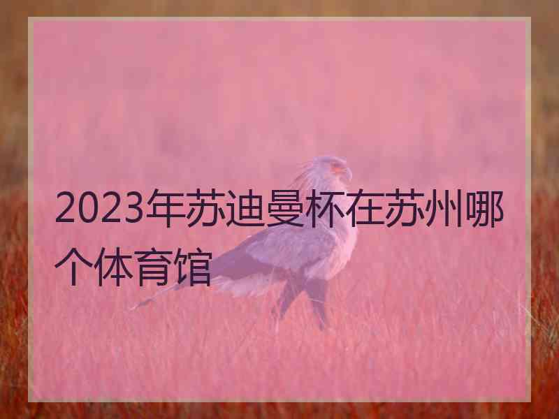 2023年苏迪曼杯在苏州哪个体育馆