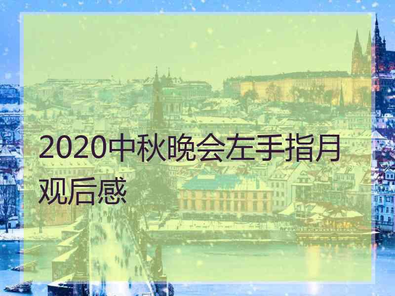 2020中秋晚会左手指月观后感