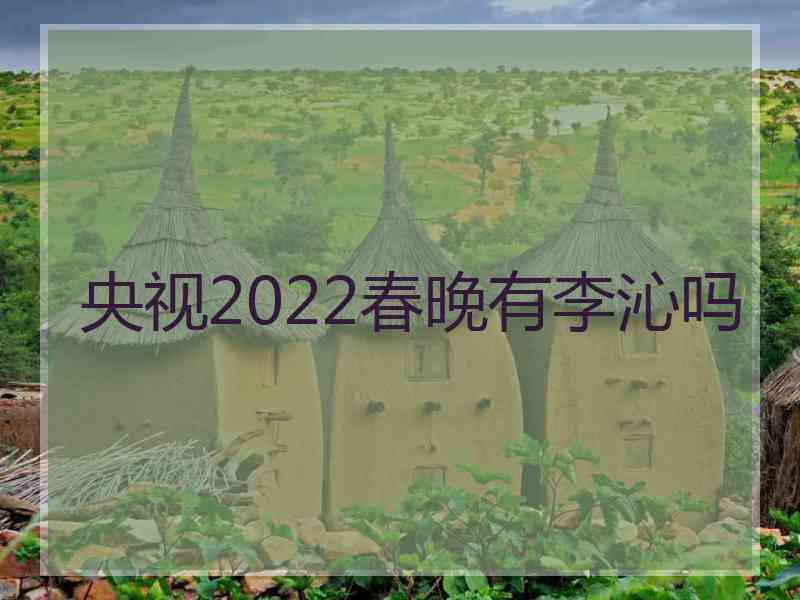 央视2022春晚有李沁吗