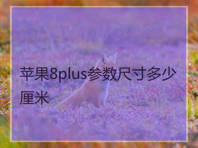 苹果8plus参数尺寸多少厘米