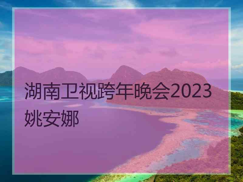 湖南卫视跨年晚会2023姚安娜