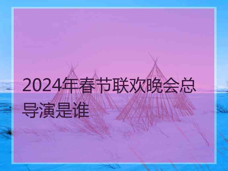 2024年春节联欢晚会总导演是谁