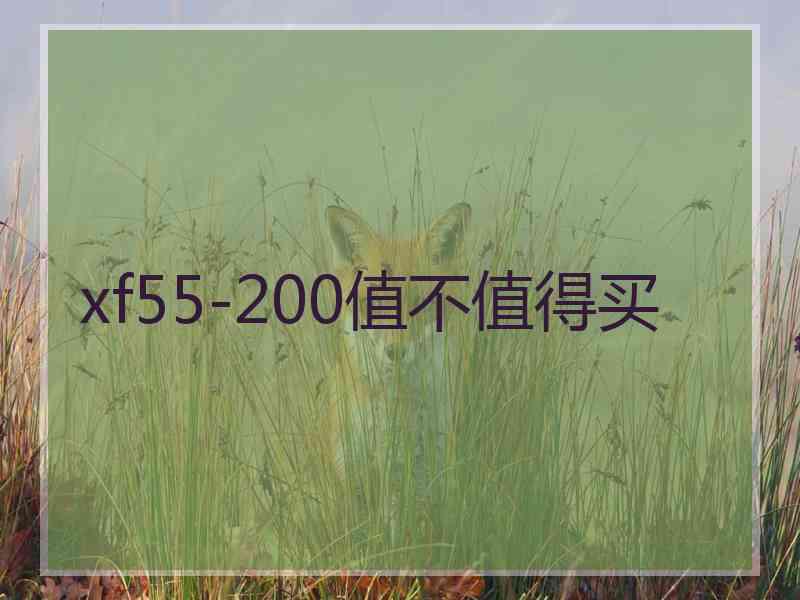 xf55-200值不值得买