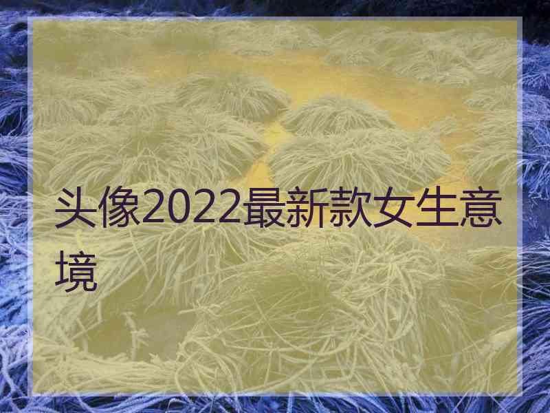 头像2022最新款女生意境