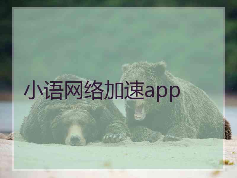 小语网络加速app