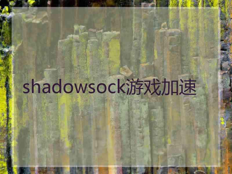 shadowsock游戏加速