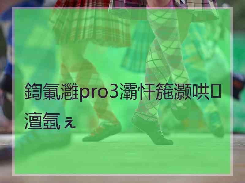 鍧氭灉pro3灞忓箷灏哄澶氬ぇ