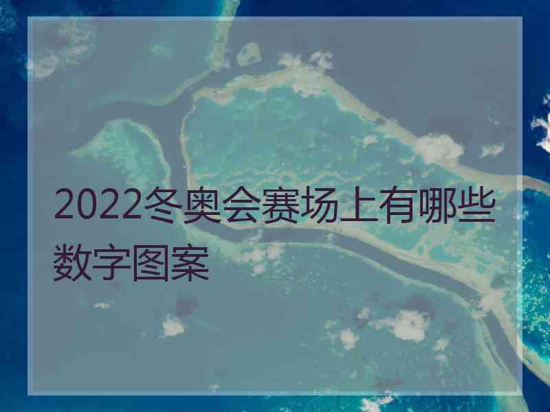 2022冬奥会赛场上有哪些数字图案