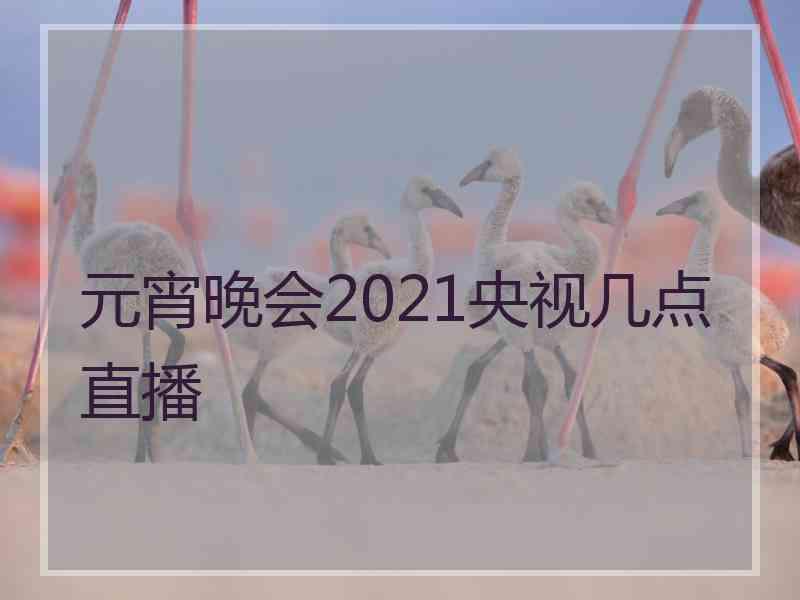 元宵晚会2021央视几点直播