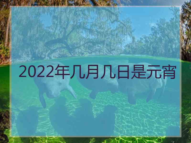 2022年几月几日是元宵