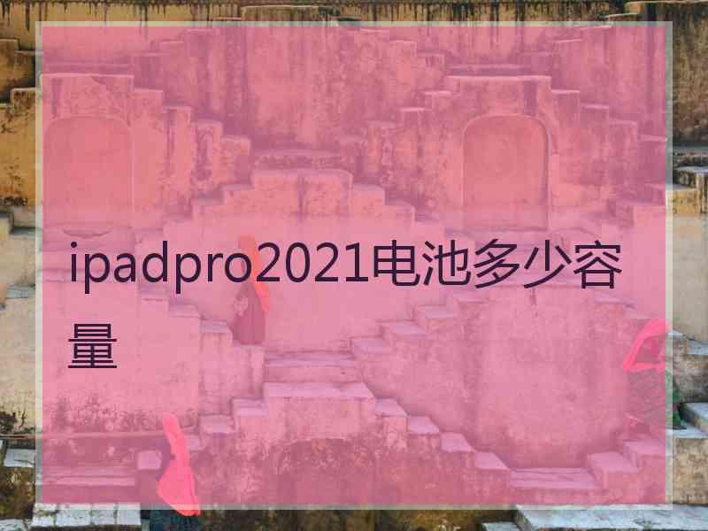 ipadpro2021电池多少容量