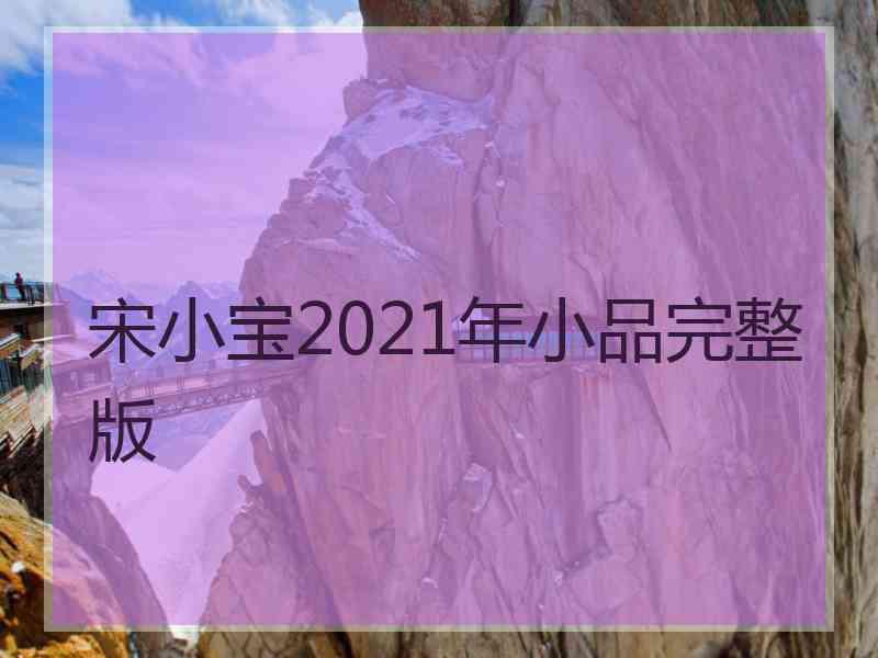 宋小宝2021年小品完整版