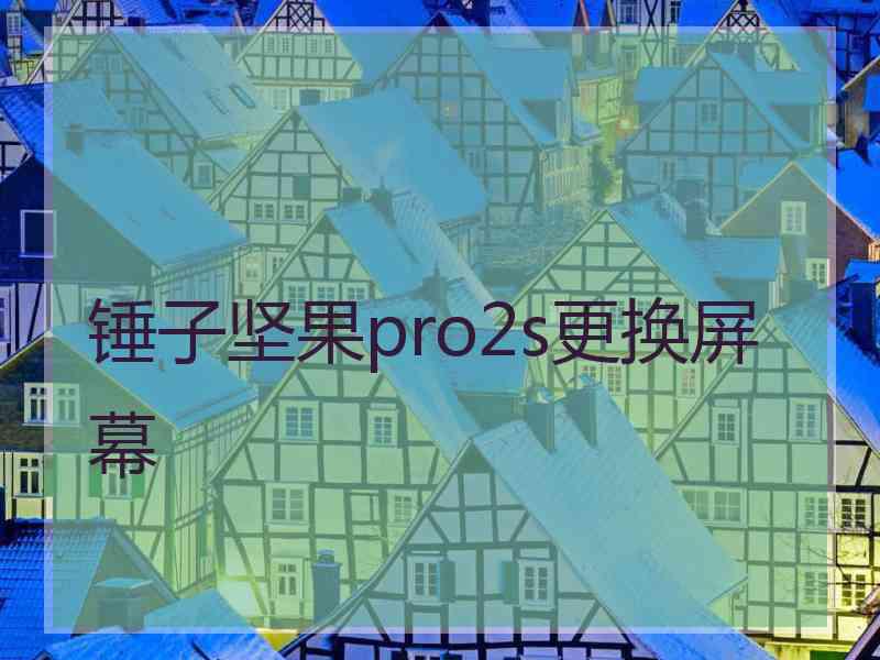 锤子坚果pro2s更换屏幕