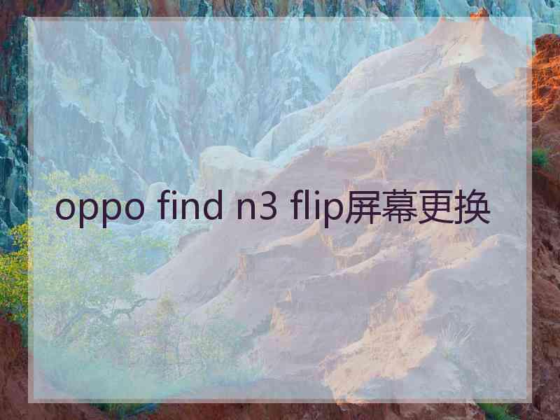 oppo find n3 flip屏幕更换