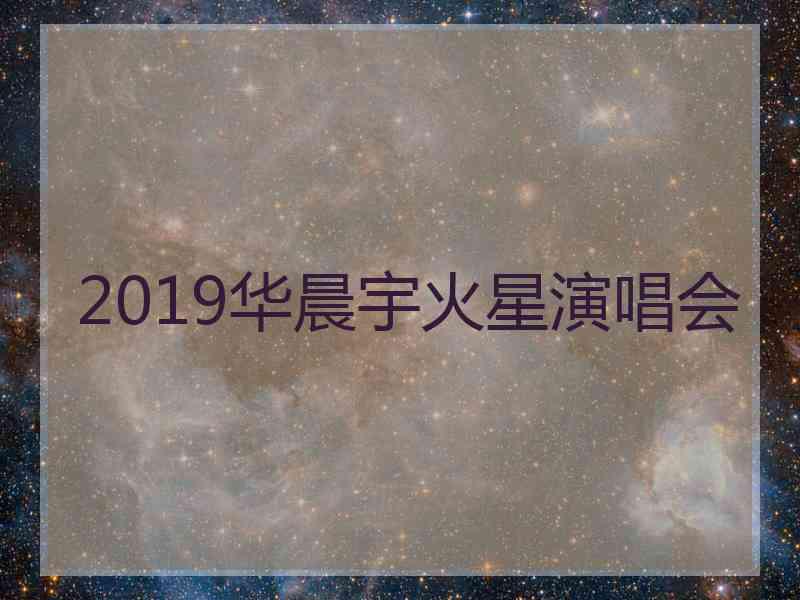 2019华晨宇火星演唱会