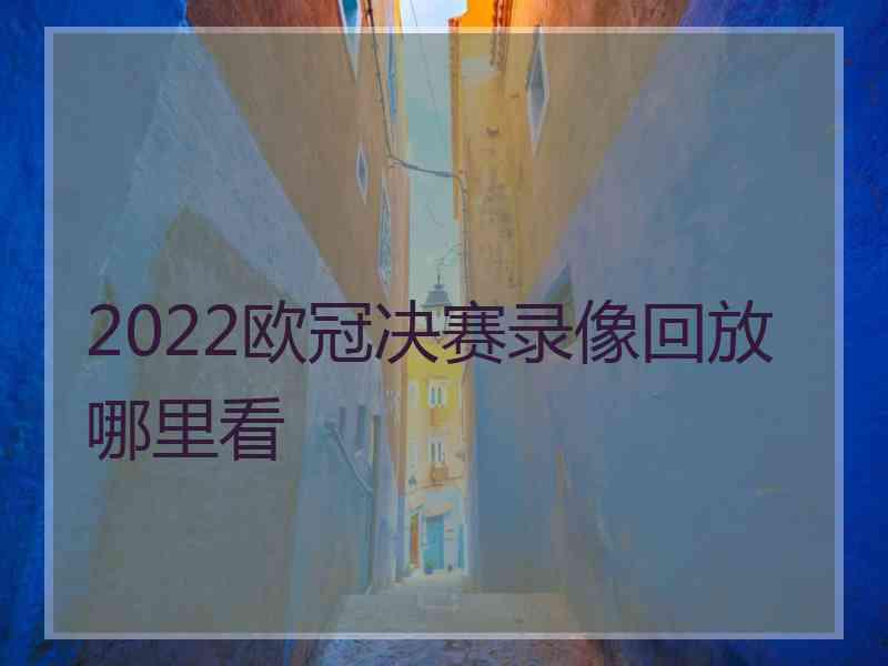 2022欧冠决赛录像回放哪里看