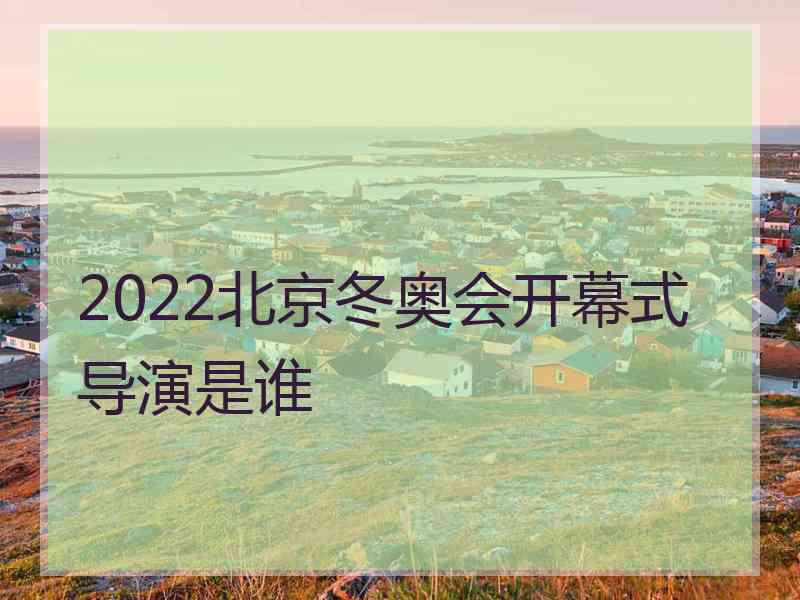 2022北京冬奥会开幕式导演是谁