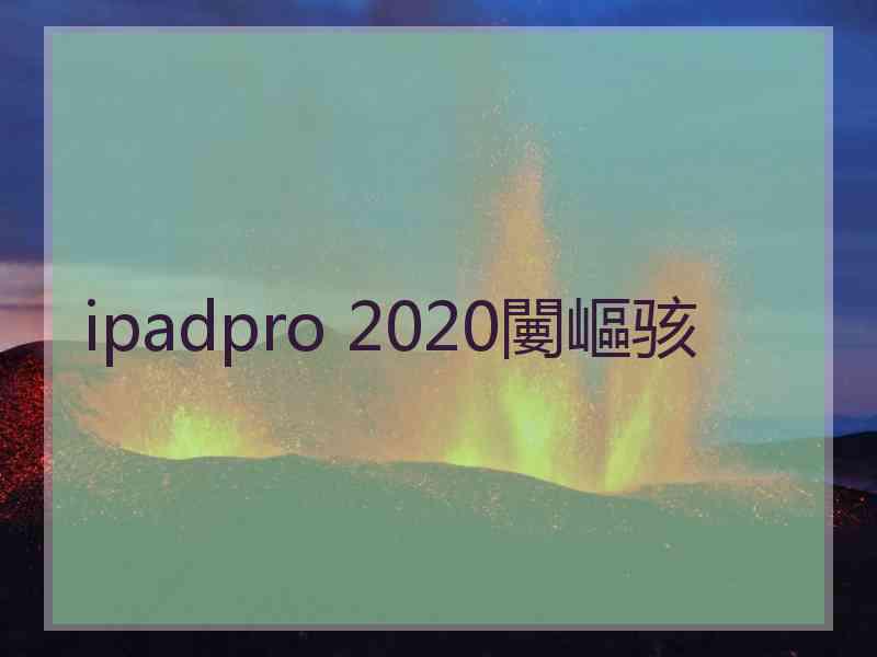 ipadpro 2020闄嶇骇