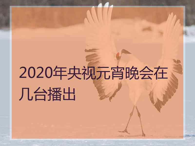 2020年央视元宵晚会在几台播出