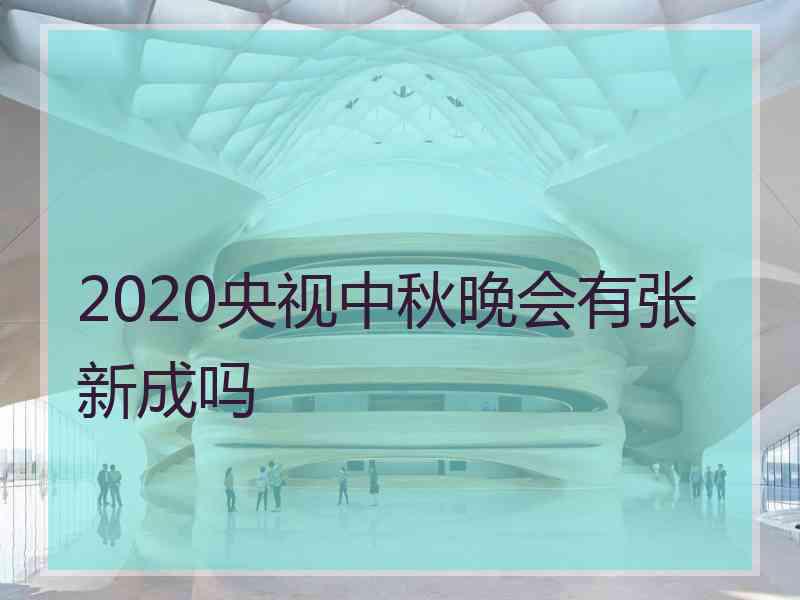 2020央视中秋晚会有张新成吗