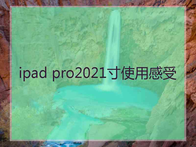 ipad pro2021寸使用感受