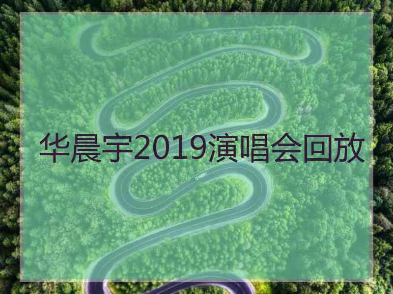 华晨宇2019演唱会回放