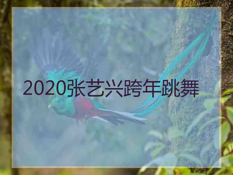 2020张艺兴跨年跳舞