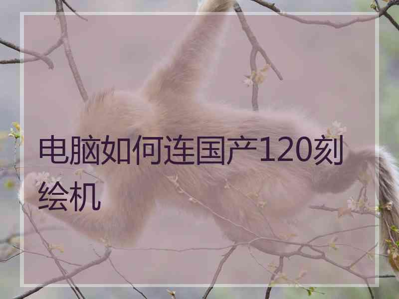 电脑如何连国产120刻绘机