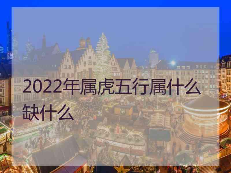 2022年属虎五行属什么缺什么