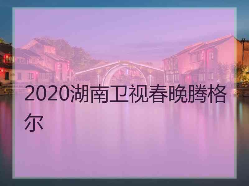 2020湖南卫视春晚腾格尔