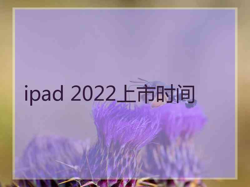 ipad 2022上市时间