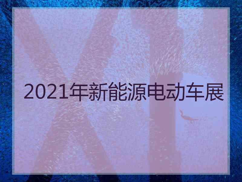 2021年新能源电动车展