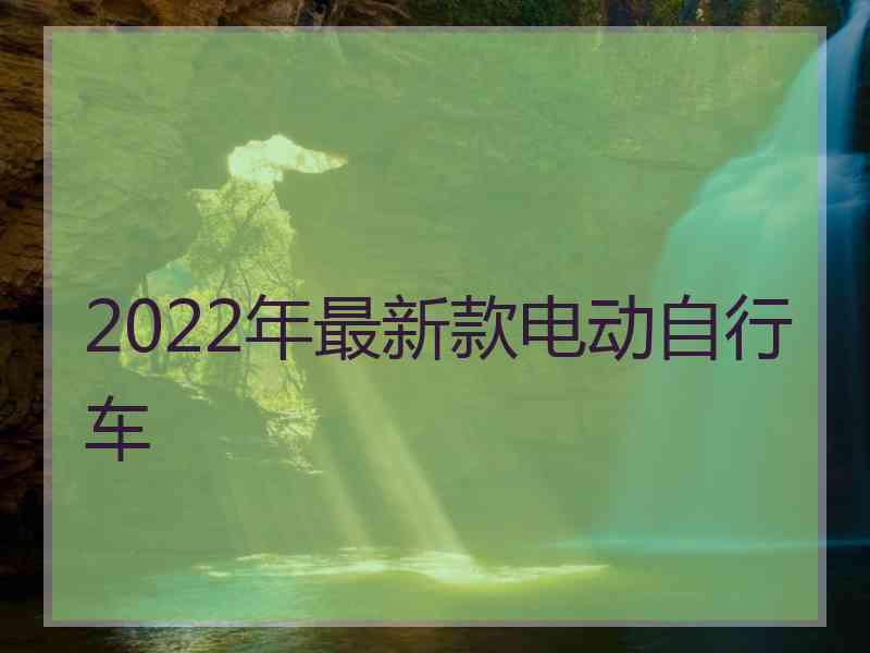 2022年最新款电动自行车