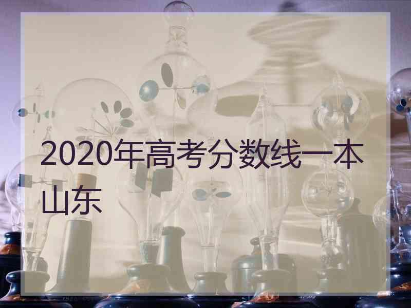 2020年高考分数线一本山东