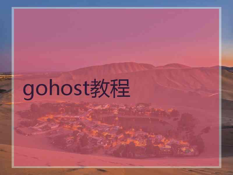 gohost教程