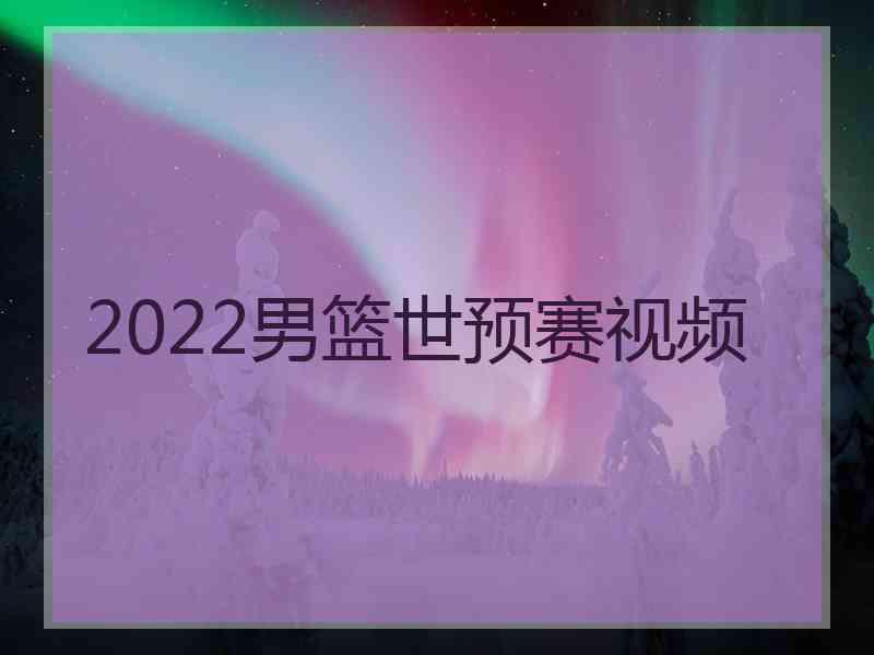 2022男篮世预赛视频