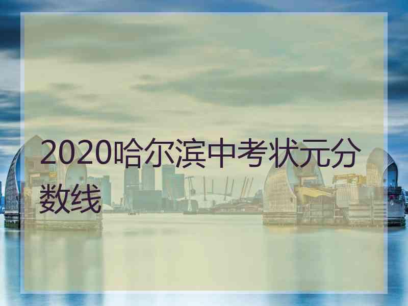 2020哈尔滨中考状元分数线