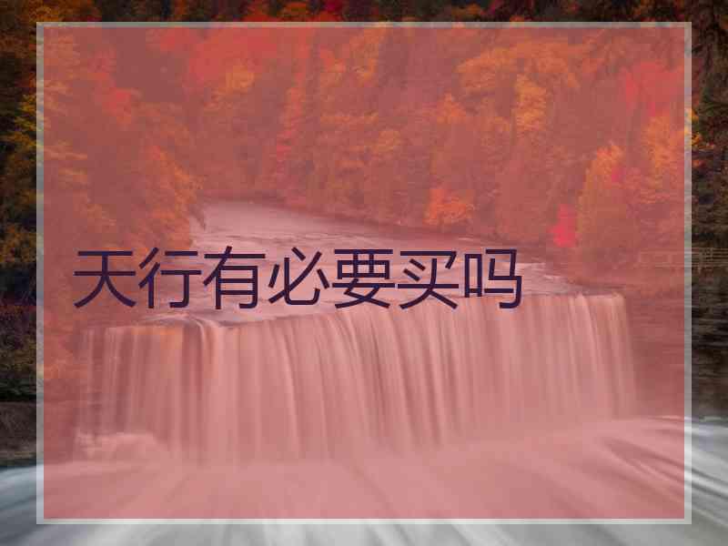 天行有必要买吗