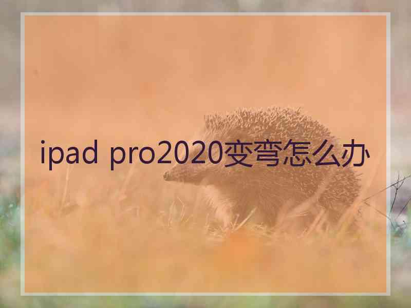 ipad pro2020变弯怎么办