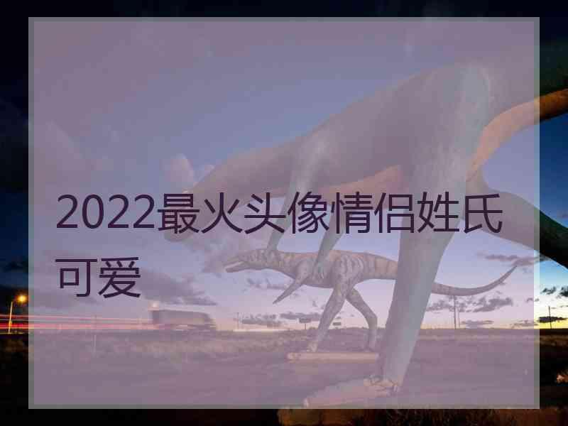 2022最火头像情侣姓氏可爱